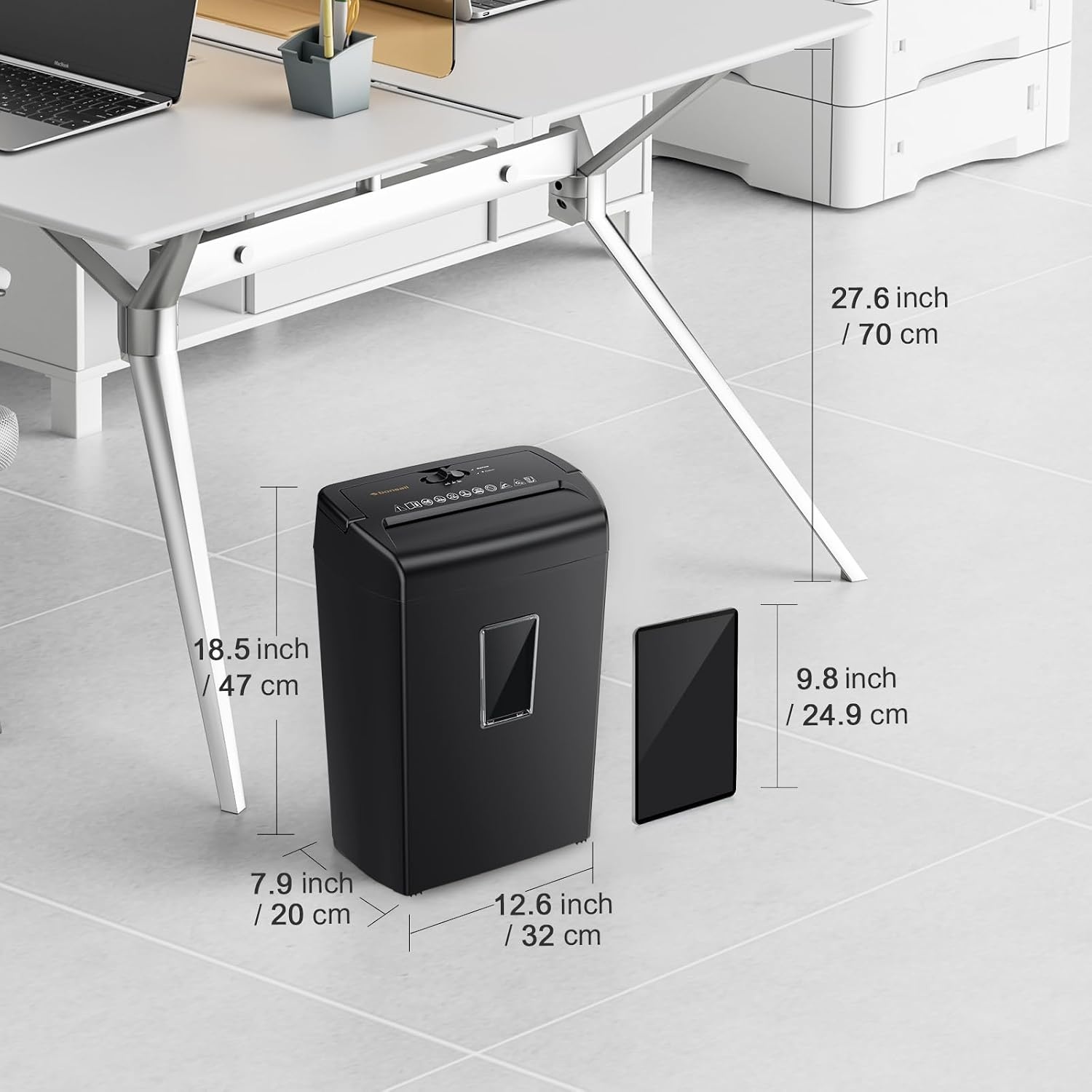 image:imageBonsaii 10Sheet Heavy Duty Cross Cut Paper Shredder for Home OfficeBlack