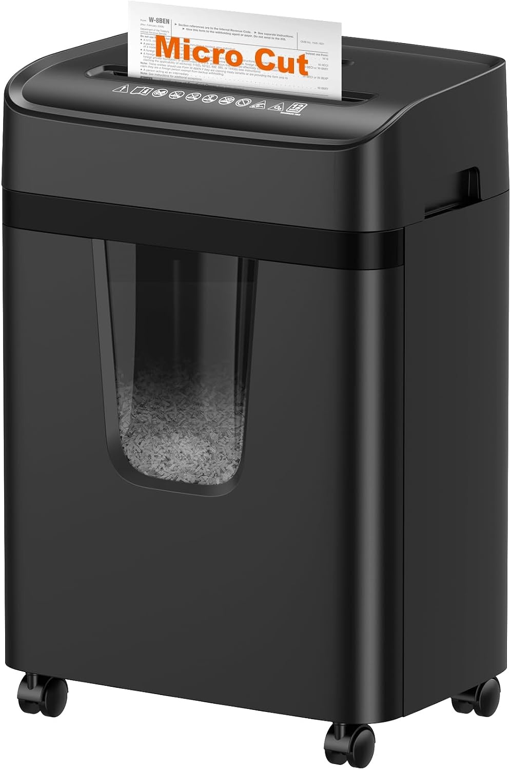 image:imageBonsaii 12Sheet Cross Cut Heavy Duty Paper Shredder for Home OfficeBlack