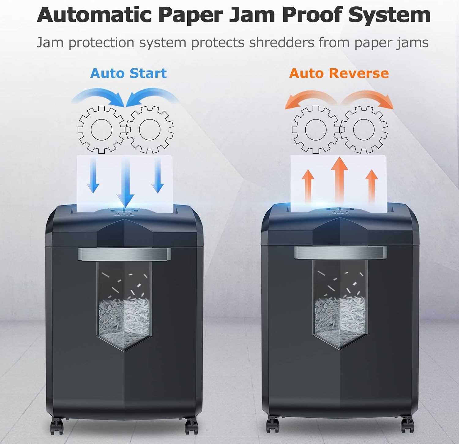 image:imageBonsaii 18Sheet CrossCut 60Min Run Heavy Duty Paper Shredder1 8 Sheet Cross Cut