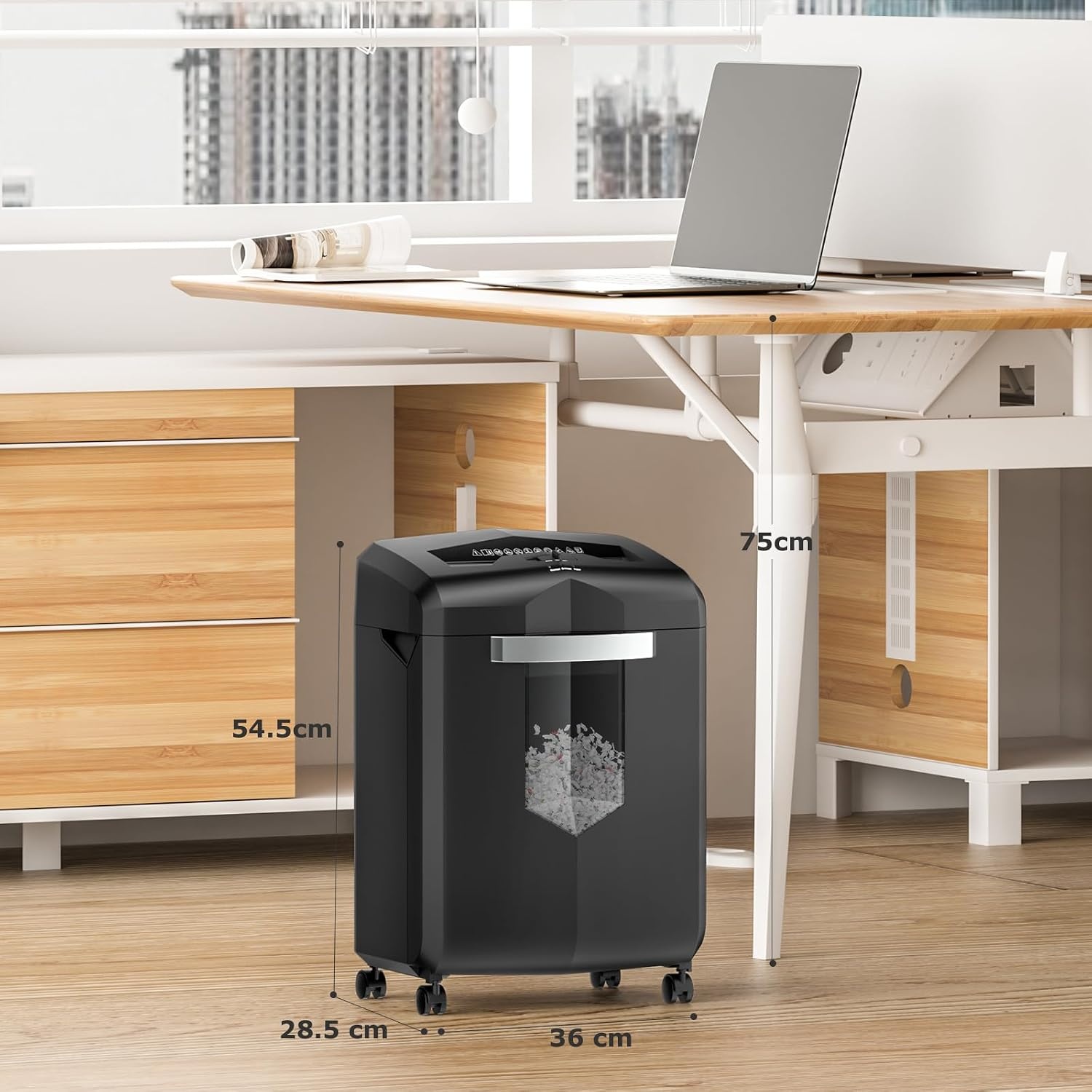 image:imageBonsaii 18Sheet CrossCut 60Min Run Heavy Duty Paper Shredder1 8 Sheet Cross Cut