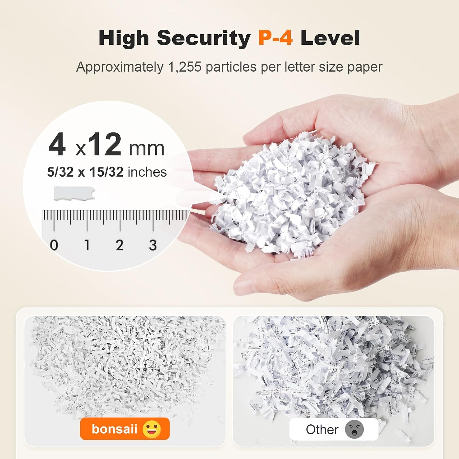 image:imageBonsaii 200Sheet Auto Feed Micro Cut Heavy Duty Paper Shredder for OfficeBlack