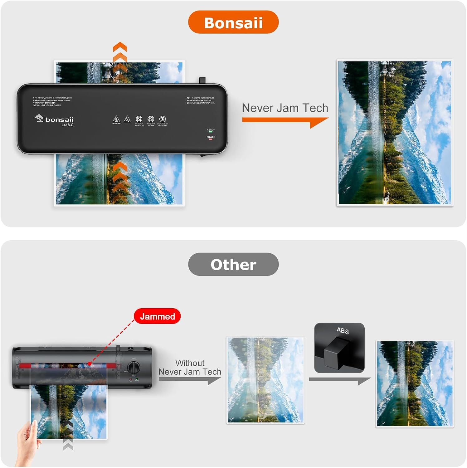 image:imageBonsaii 9Inch 4in1 Laminator Kit with Cutter Rounder amp 40 PouchesBlack