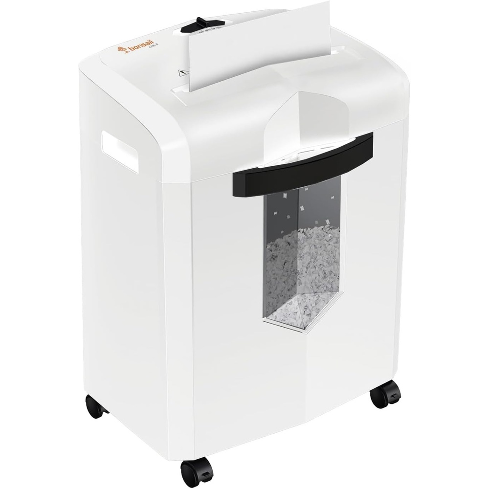 image:imageBonsaii 12Sheet Micro Cut 60Minute Paper Shredders for Home OfficeWhite