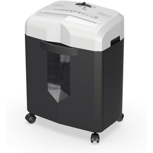 Bonsaii 12-Sheet Micro Cut 60-Minute Paper Shredders for Home Office(Black&White)