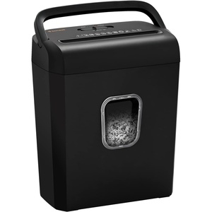 Bonsaii 6-Sheet Cross Cut Paper Shredder for Home, 3.4 Gal Bin(All Black)