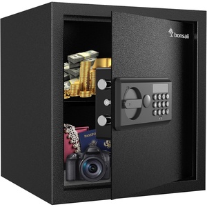 Bonsaii Security Safe Box with Key Lock, 0.23 Cu.Ft for Cash Jewelry Home(1.2 cu.ft.)