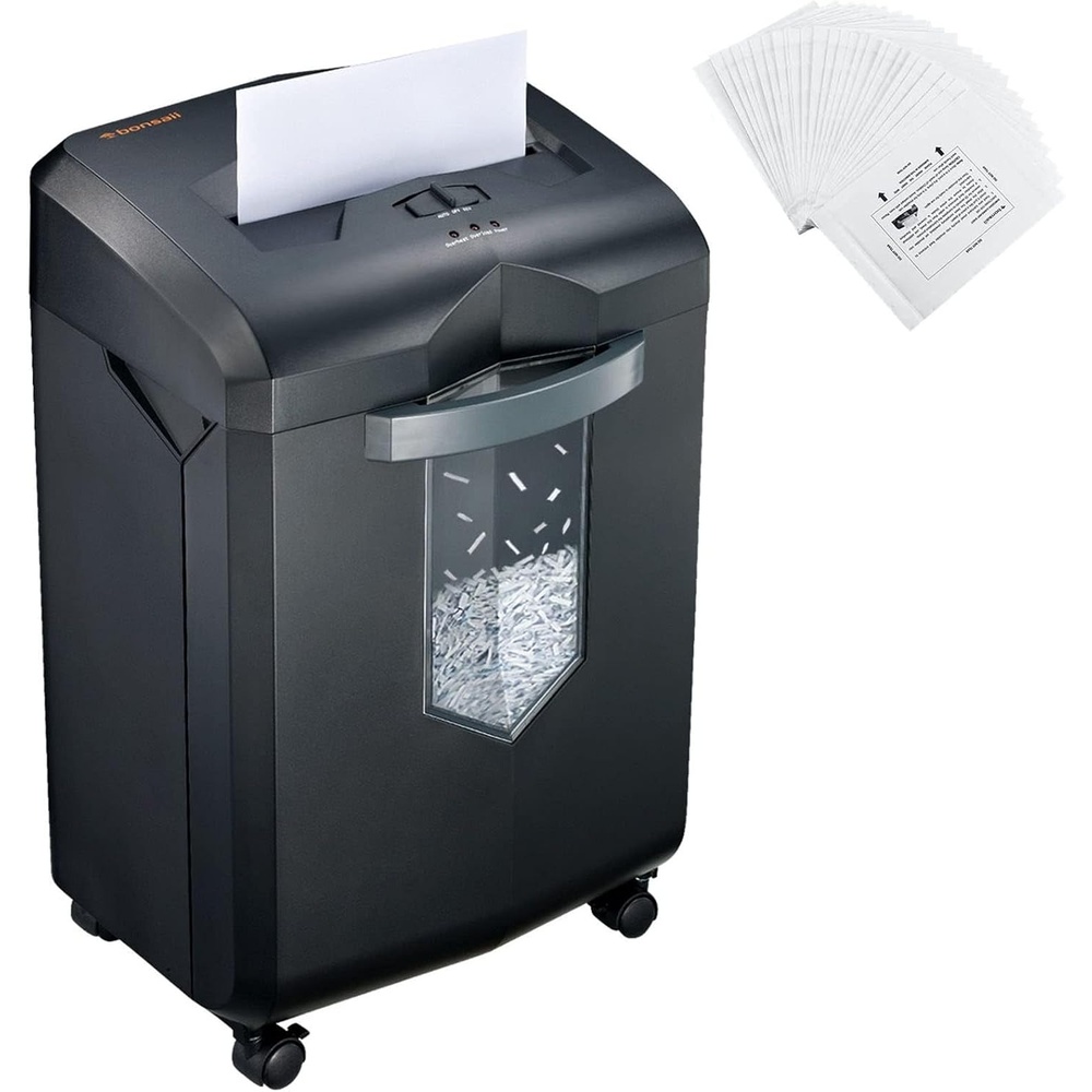 image:imageBonsaii 14Sheet Microcut Paper Shredder and 24Pack Shredder Lubricant Sheets