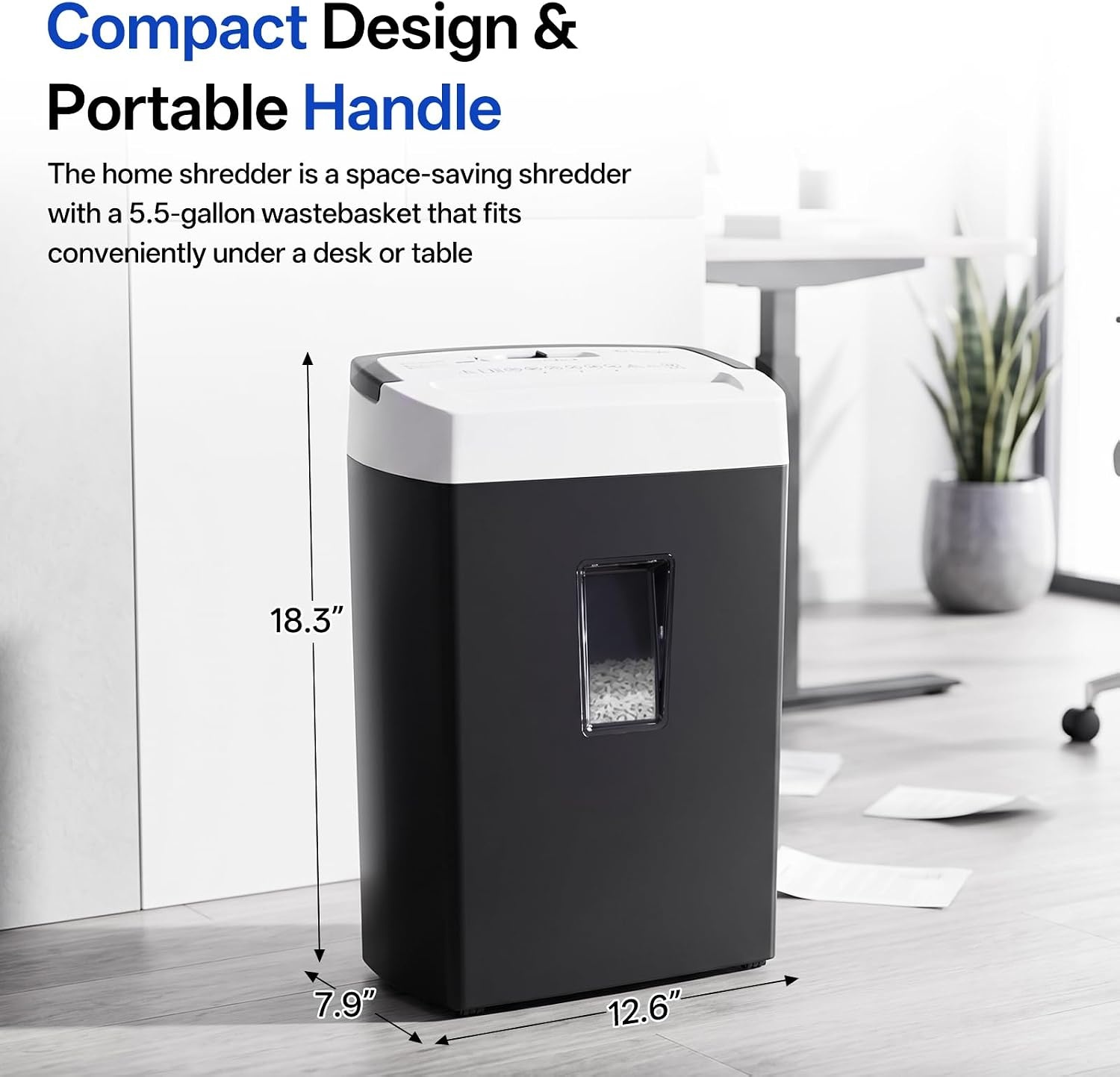 image:imageBonsaii 12Sheet CrossCut Paper Shredder for Home OfficeP4 High Security