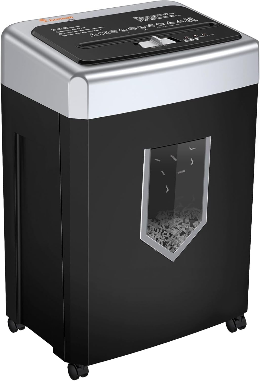 image:imageBonsaii 15 Sheet Cross Cut Paper Shredder and 24Pack Lubricant Sheets