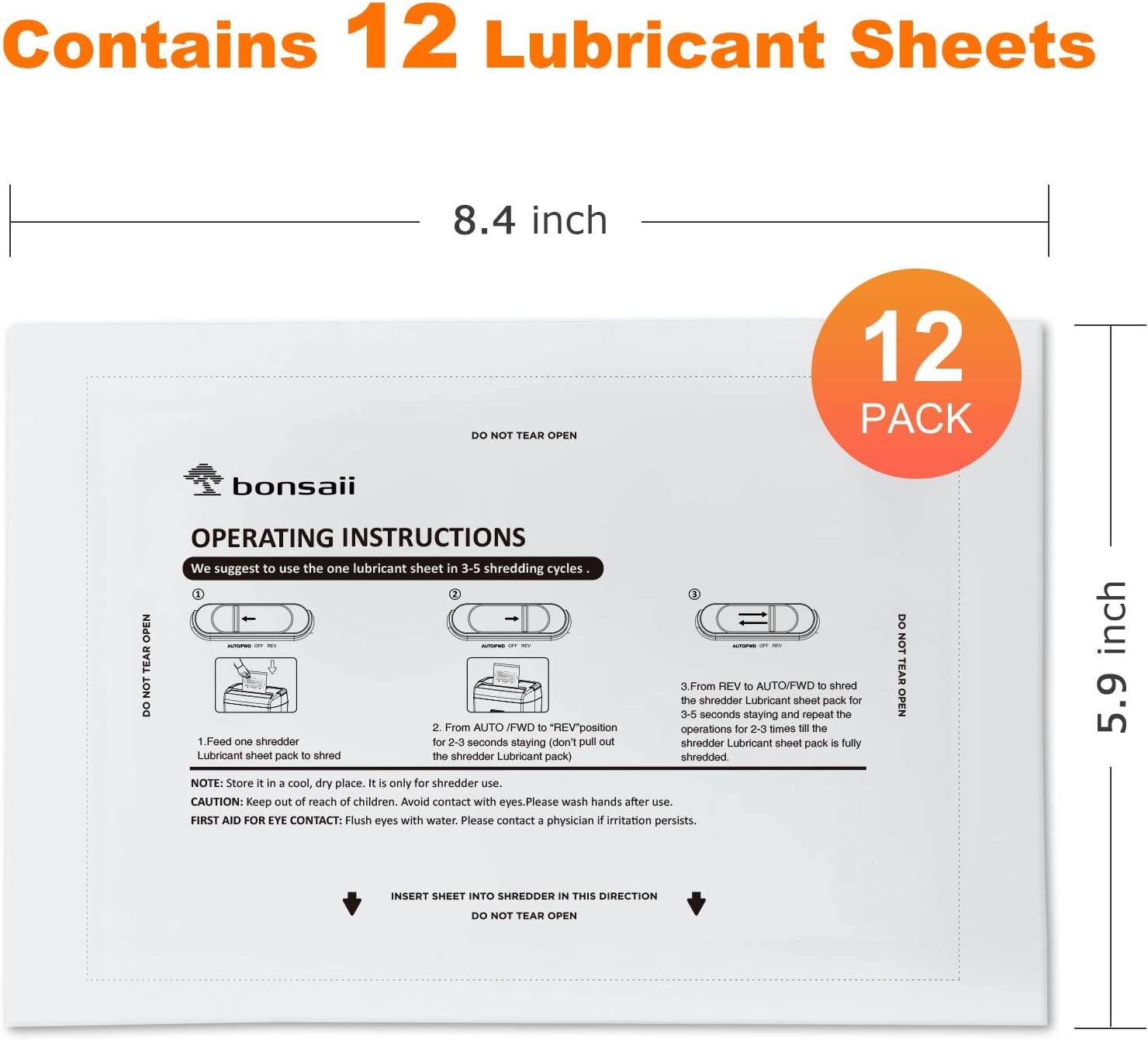 image:imageBonsaii C266B Shredder and 12Pack Lubricant Sheets