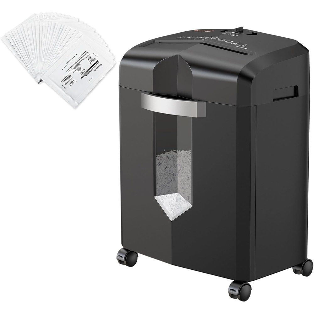 image:imageBonsaii 12Sheet Micro Cut Paper Shredder and 24Pack Lubricant Sheets